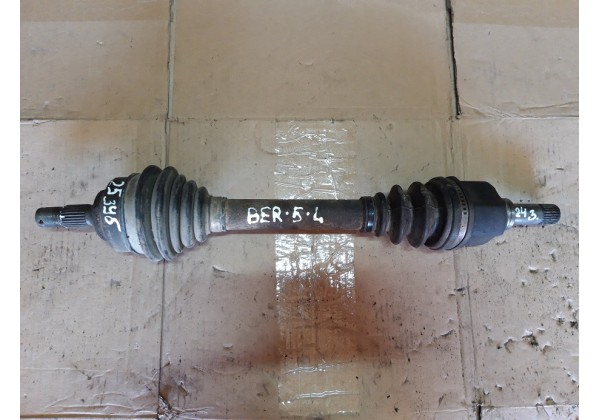 Полуось ліва, приводний вал, Citroen Berlingo, Peugeot Partner, 1.6HDi, 25/24 шліців, без ABS